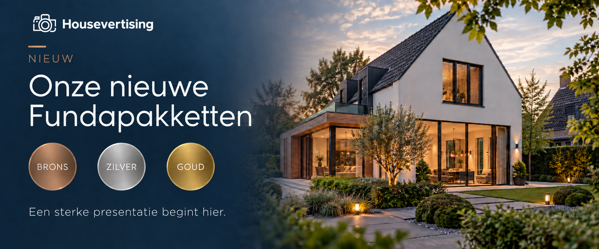 Nieuw bij Housevertising: Fundapakketten Brons, Zilver en Goud