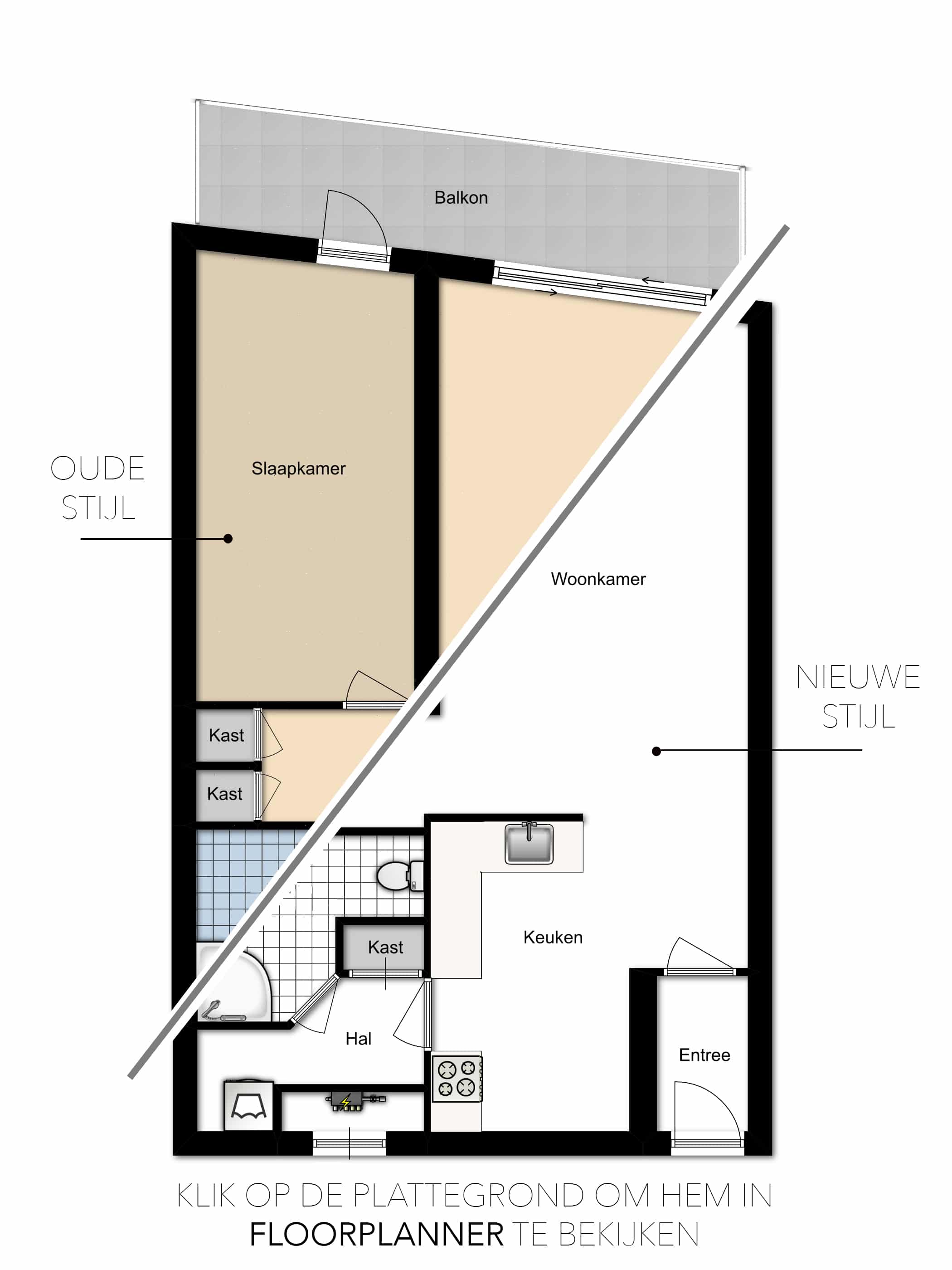 Plattegrond oud nieuw